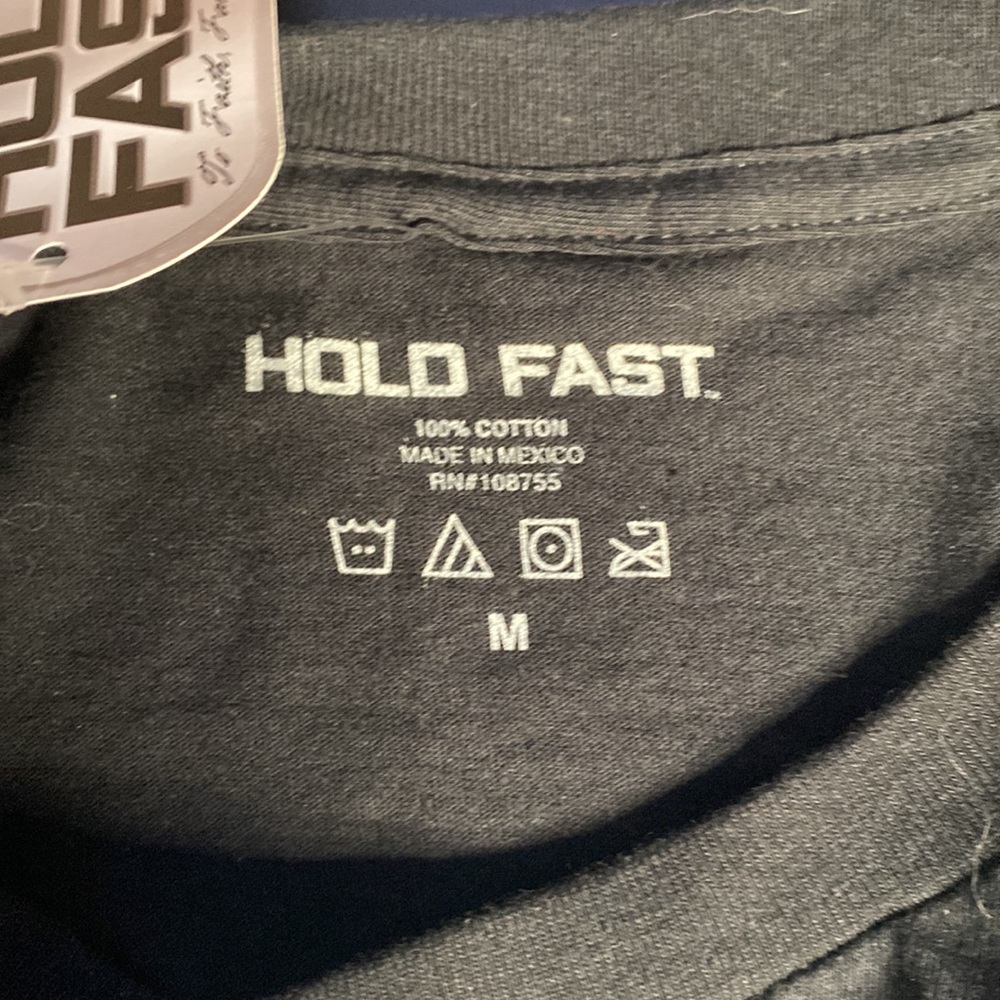 Hold fast, mens, multiple sizes, black, short sleeve shirt, NWT - Picture 3 of 4